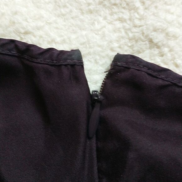 GAP Slip Dress 14/M/S*Purple Silk Babydoll Adjustable Straps Buttons Whimsigoth - Picture 9 of 9